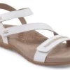 Aetrex Gabby Adjustable Comfort Sandal – White