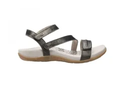 Aetrex Gabby Adjustable Comfort Sandal – Pewter