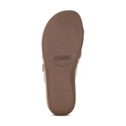 Aetrex Izzy Sparkle Gold Women's Comfort Sandal