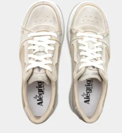 Alegria Alyster Cream Retro Lace-up Sneaker