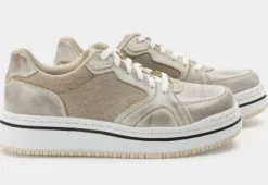 Alegria Alyster Cream Retro Lace-up Sneaker