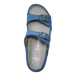 Cambrian Agean 4 Blue Leather Sandal