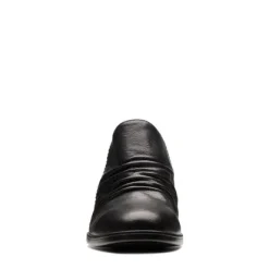 Clarks Emily2 Cove Black Leather SlipOn