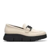 Clarks Loriini Izzy Cream Leather Loafers