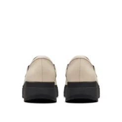 Clarks Loriini Izzy Cream Leather Loafers