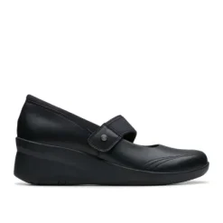 Clarks Suttyn May Women's Black Leather Mary-Jane