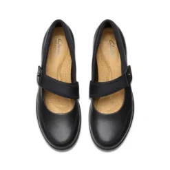 Clarks Suttyn May Women's Black Leather Mary-Jane