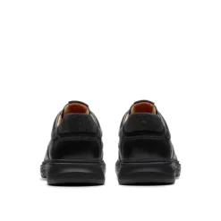 Clarks Un Briley Pace Men's Black Leather Shoes