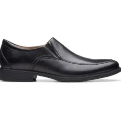 Clarks Whiddon Step Slip On Black Leather