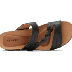 Cobb Hill May Slide Sandal in Black
