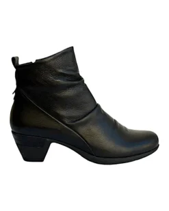 Everly Monica Soft Black Leather Women's Boot
