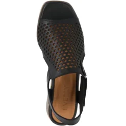 Everly Women's Tessa 01 Black Casual Back Strap Sandals