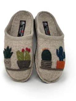 Haflinger Cactus Soft Felt Wool Women's Slipper