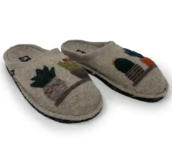 Haflinger Cactus Soft Felt Wool Women's Slipper