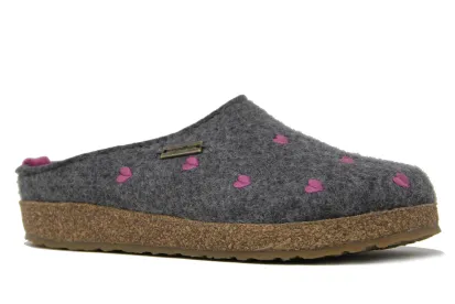 Haflinger Grizzly Cuoricini Women's Clog Slipper
