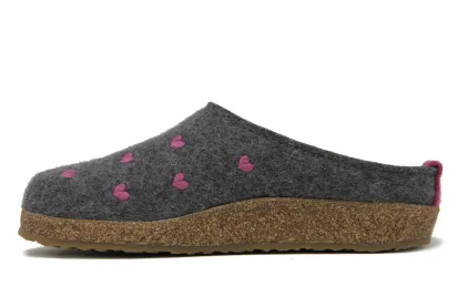 Haflinger Grizzly Cuoricini Women's Clog Slipper