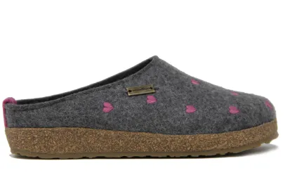 Haflinger Grizzly Cuoricini Women's Clog Slipper