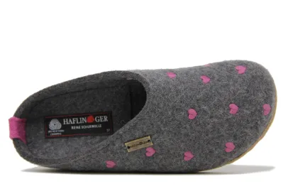 Haflinger Grizzly Cuoricini Women's Clog Slipper