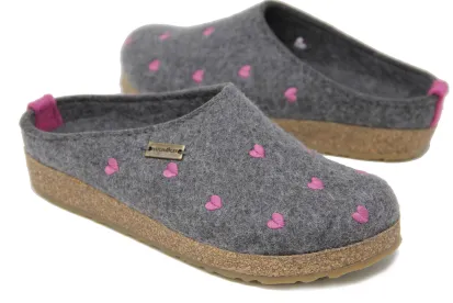 Haflinger Grizzly Cuoricini Women's Clog Slipper