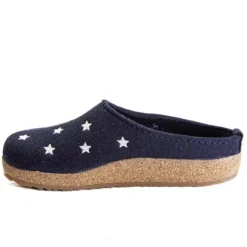 Haflinger Grizzly Stelline Stars Wool Comfort Clog