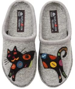 Haflinger Sassy Women's Wool Applique Slippers