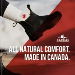 J.B.Fields Canadian Bamboo Crew Sock Black