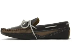 Leather and Suede Moccasin