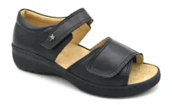 MD79 Grunland Nappa Black Women's Closed Back Sandal