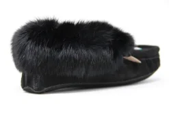 Moccasins Beaded Fur Collar
