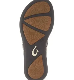 Olukai Ho'opio Beach Thong - Bone Stripe