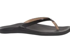 Olukai Ho'opio Women's Sandals - Black Patent