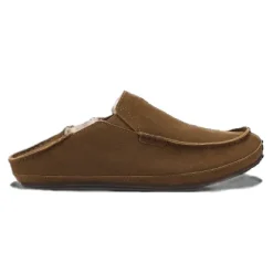 Olukai Moloa Premium Leather Shearling Slipper