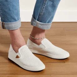 Olukai Pehuea Women's White Slip-on