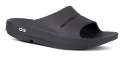 OOFOS Men's OOahh Black Slide Sandal