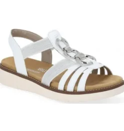 Remonte D2073-80 White Women's Elastic Sandal