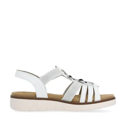 Remonte D2073-80 White Women's Elastic Sandal