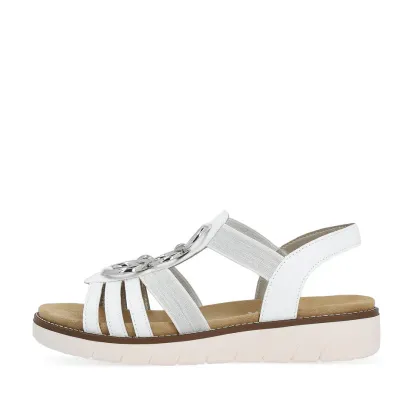 Remonte D2073-80 White Women's Elastic Sandal