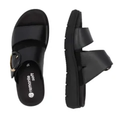 Remonte D2K52-00 Women's Black Slide Sandal