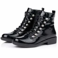 Remonte R4974-01 Stylish Patent Look Ankle Boot