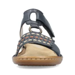 Rieker 60842-14 Navy Women's Slide Sandal