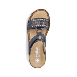 Rieker 60842-14 Navy Women's Slide Sandal