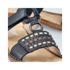 Rieker 60842-14 Navy Women's Slide Sandal