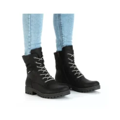 Rieker 78520-00 Women's Lined Lace Up Ankle Boot