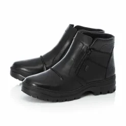 Rieker F5463-00 Men's Double Zip Flip Grip Boot