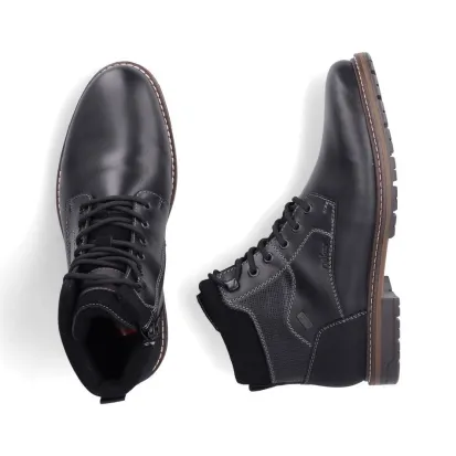Rieker Men's Lace-Up Leather Boots