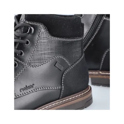 Rieker Men's Lace-Up Leather Boots