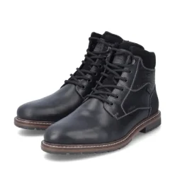 Rieker Men's Lace-Up Leather Boots
