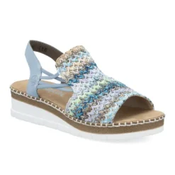 Rieker V1241-91 Women's Casual Blue Sandal
