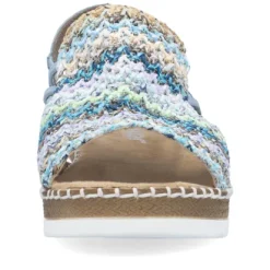Rieker V1241-91 Women's Casual Blue Sandal