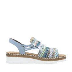 Rieker V1241-91 Women's Casual Blue Sandal